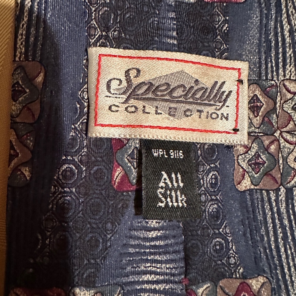 Multi Colored Patterned All Silk Tie By Specially… - image 7
